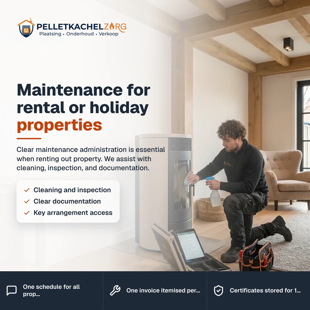 Maintenance for rental or holiday properties