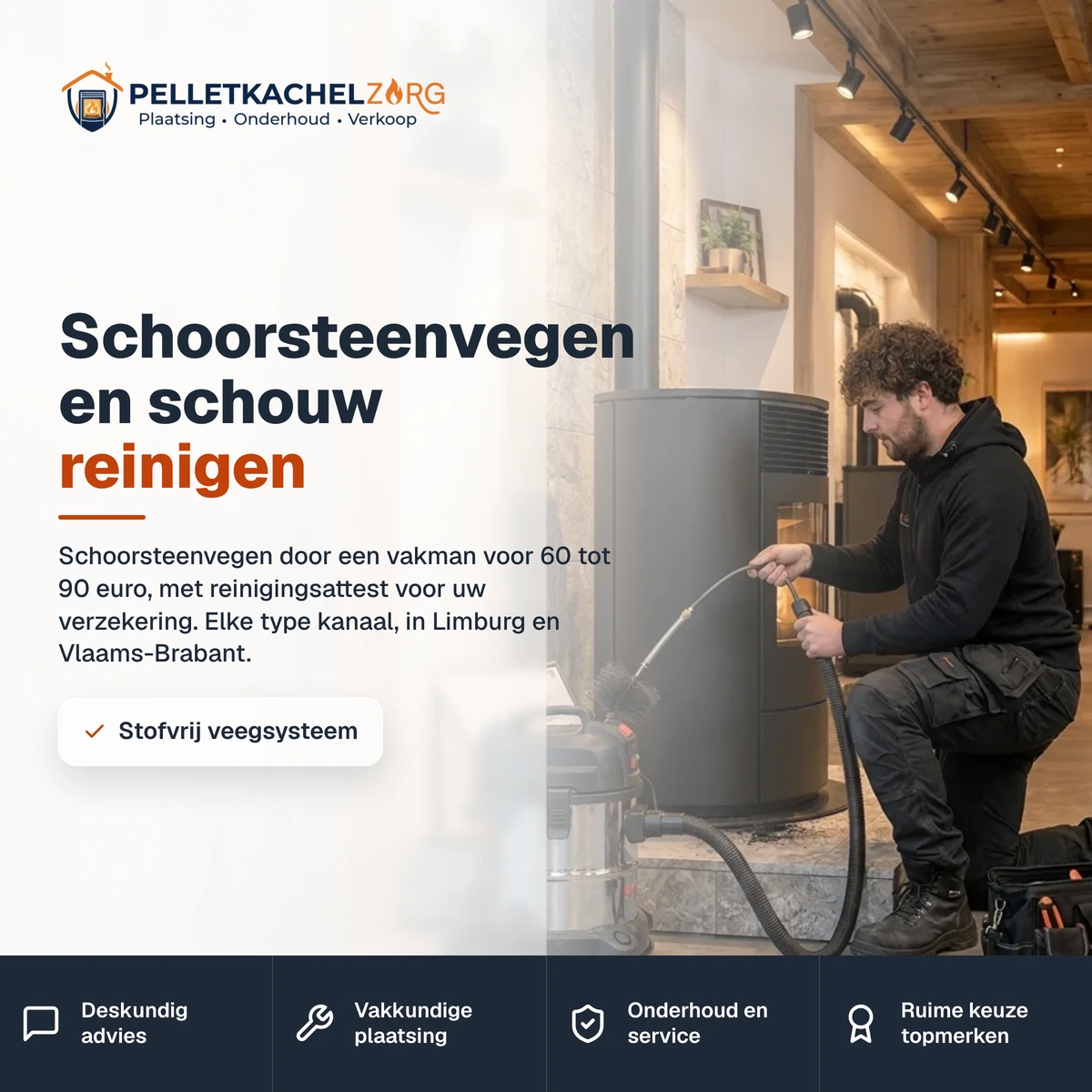 Schoorsteenvegen en schouw reinigen
