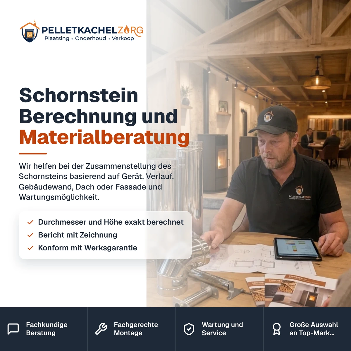 Schornstein Berechnung und Materialberatung