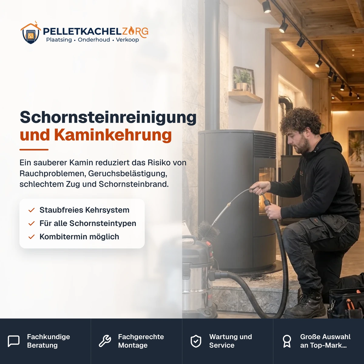 Schornsteinreinigung und Kaminkehrung