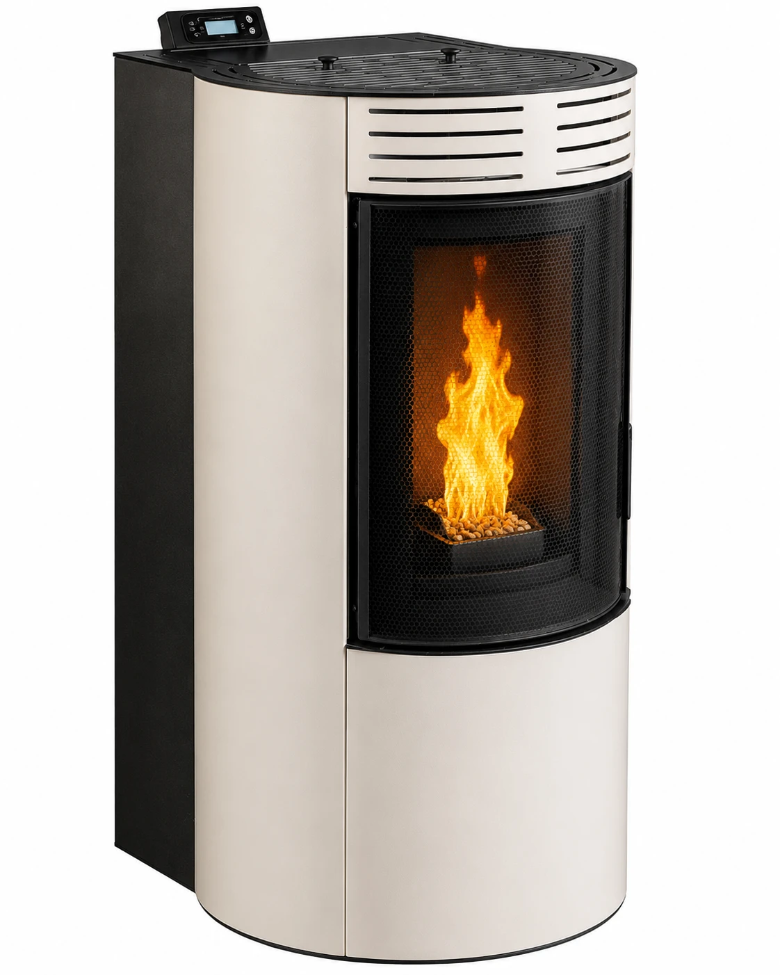 Pelletkachel TMC 900 Ronde Glass, 9,0 kW - Tmc 900 ronde glass pelletkachel