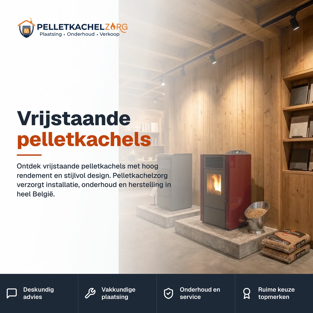 Vrijstaande pelletkachels