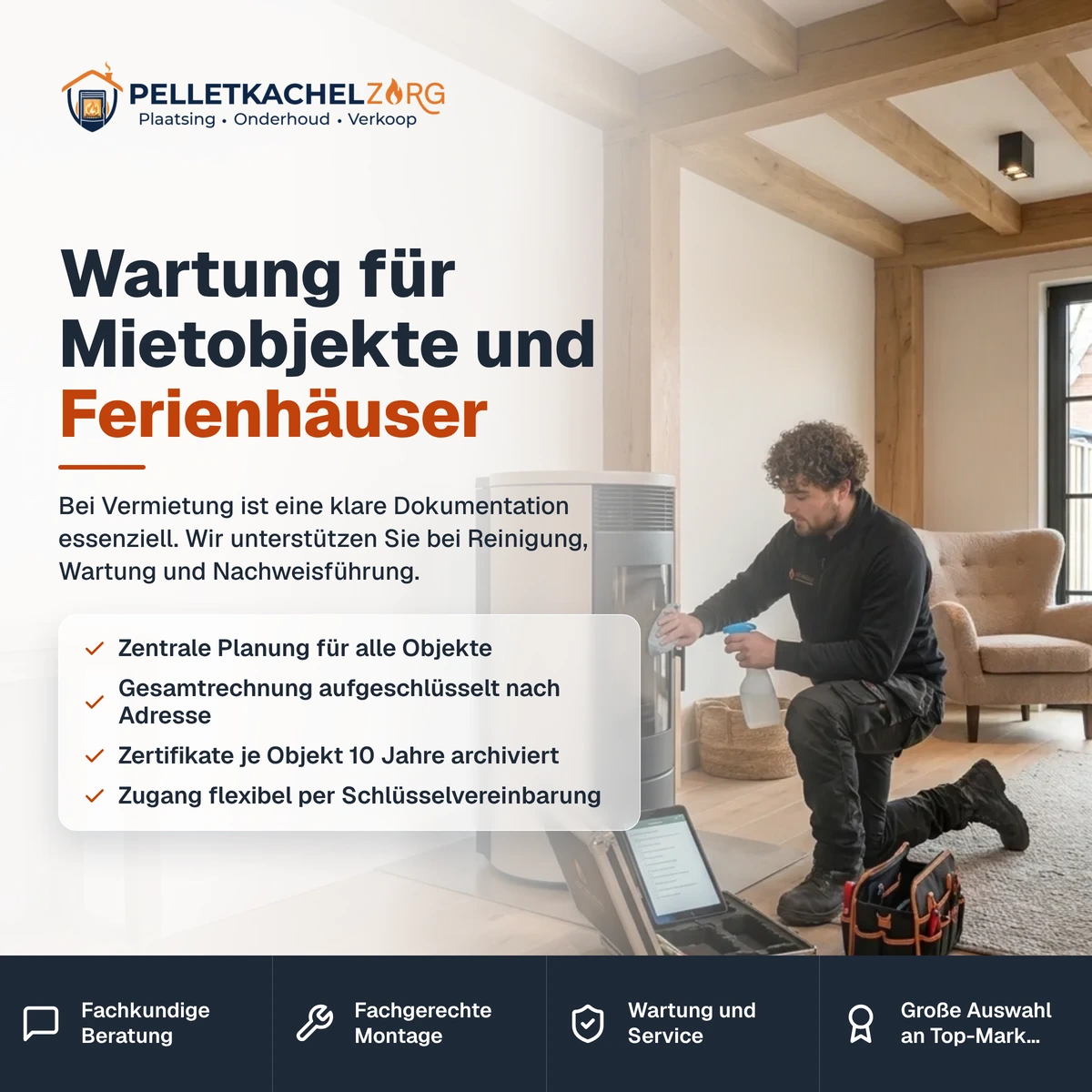 Wartung für Mietobjekte und Ferienhäuser