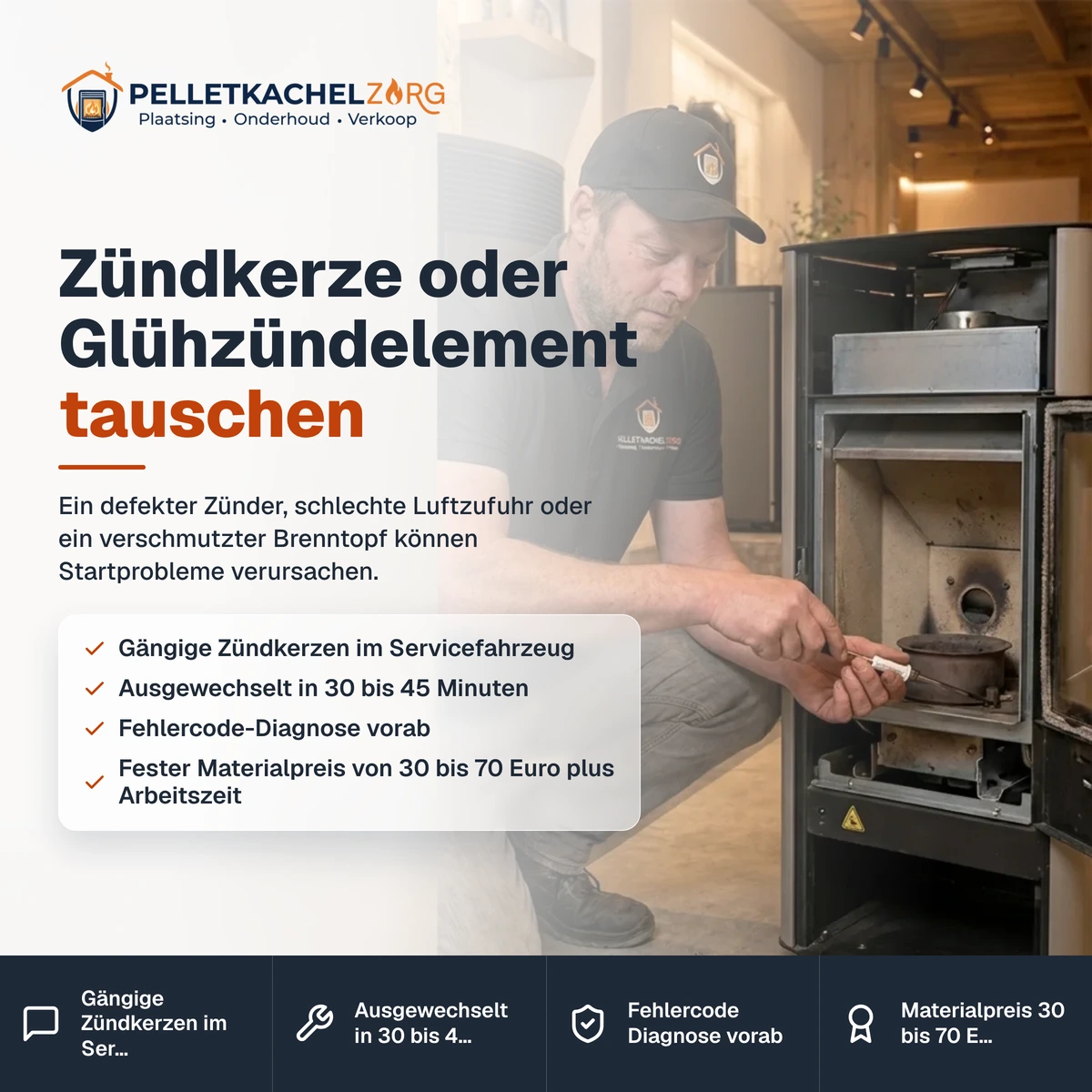Zündkerze oder Glühzündelement tauschen
