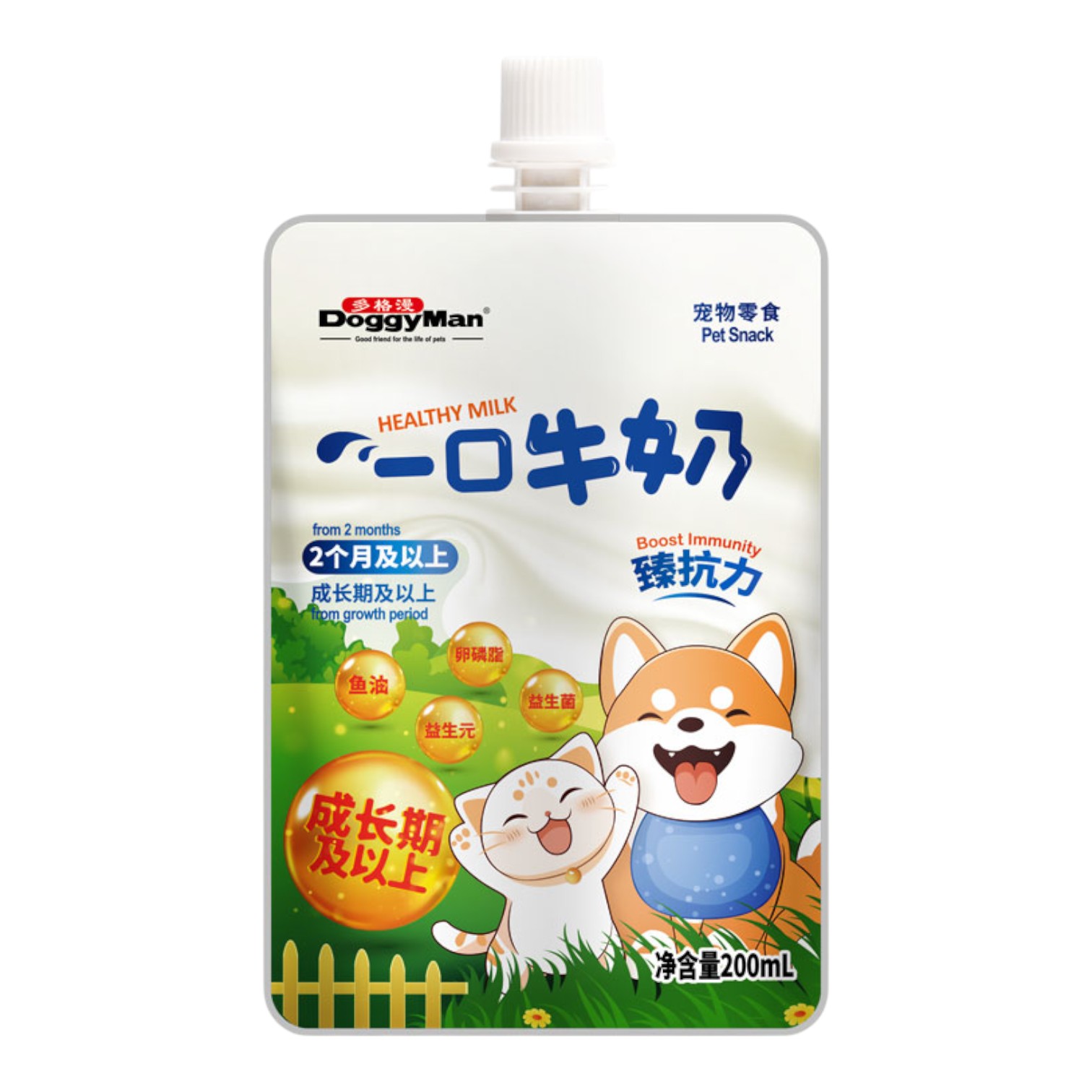 Sữa Dinh Dưỡng Doggyman Cho Cún & Mèo Gói 200ml