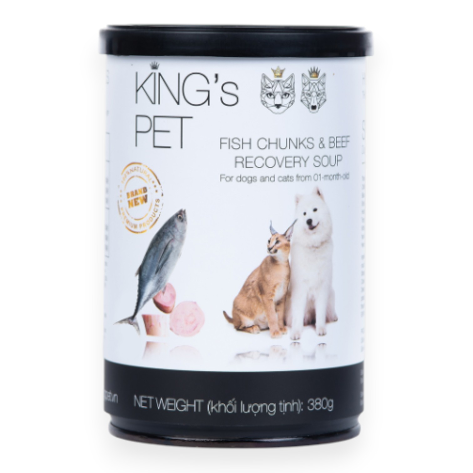 Pate King's Pet Cho Cún & Mèo Lon 380g