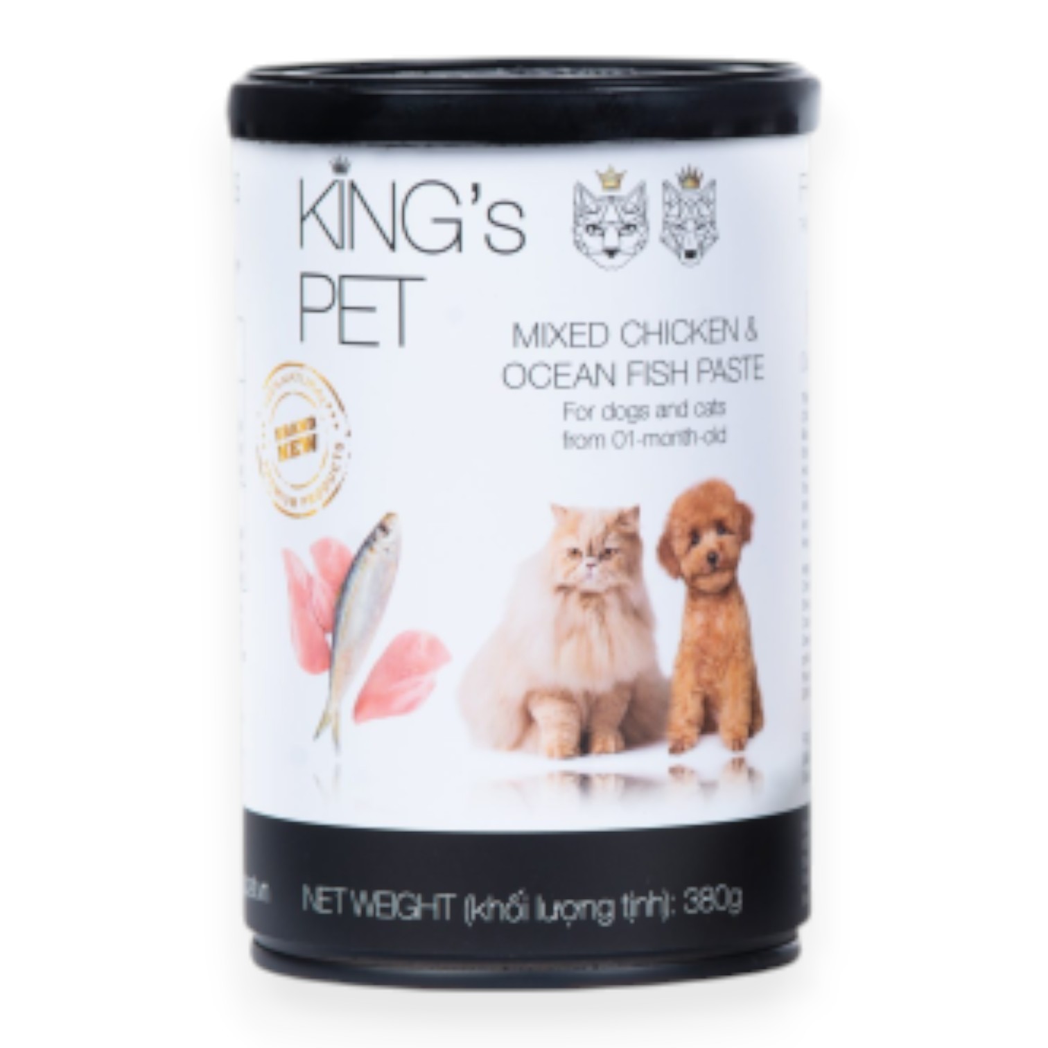Pate King's Pet Cho Cún & Mèo Lon 380g
