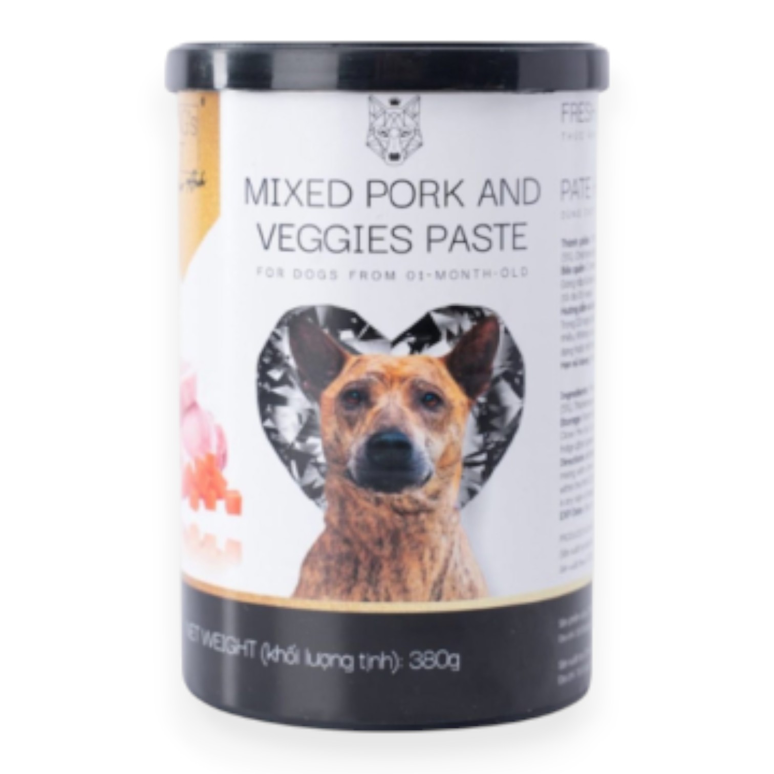 Pate King's Pet Cho Cún Con Vị Heo Rau Củ Lon 380g