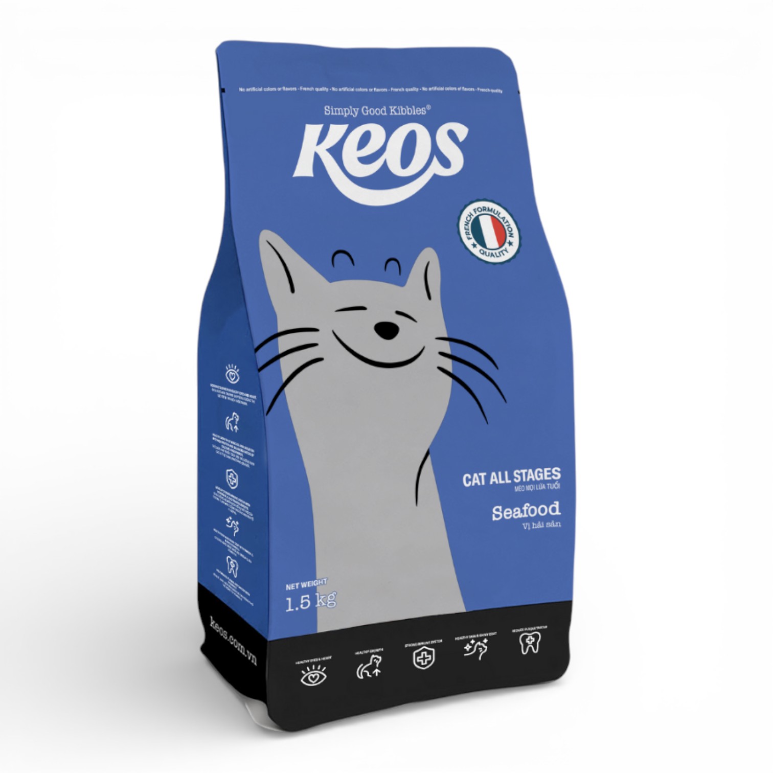 Hạt Keos Cho Mèo Mọi Lứa Tuổi Bịch 1.5kg