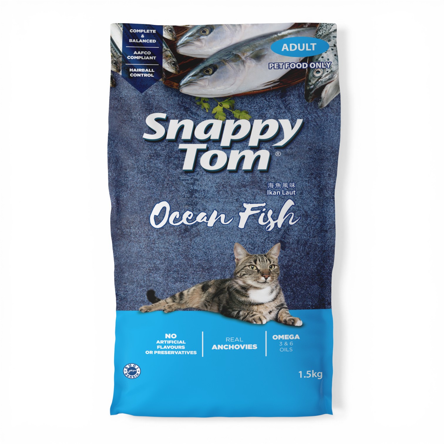 Hạt Snappy Tom Cho Mèo Bịch 1.5kg