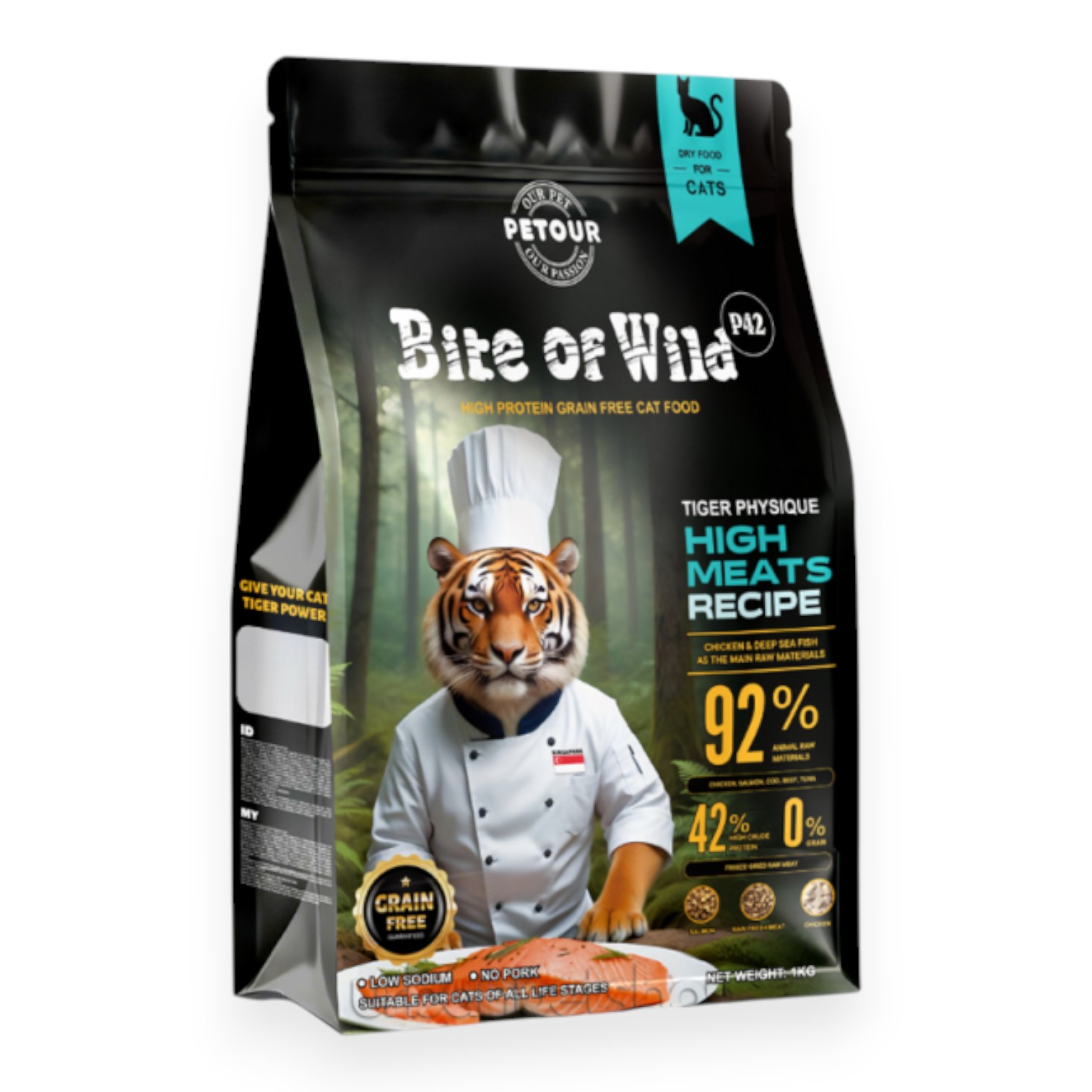Hạt Bite of Wild Cho Mèo Trưởng Thành - P42 Bịch 1kg