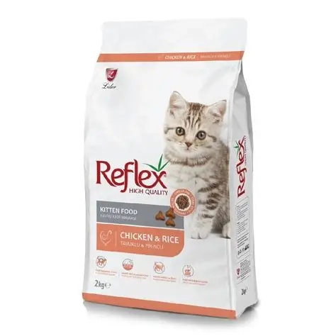 Hạt Reflex Cho Mèo Con Vị Gà & Cơm Bịch 2kg