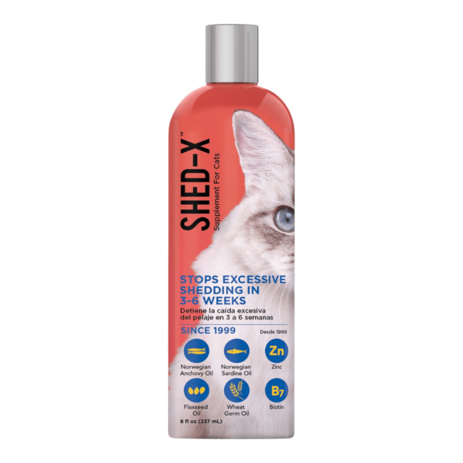 Dưỡng Chất SHED-X Đẹp Da & Giảm Rụng Lông Cho Mèo 237ml - Đỏ