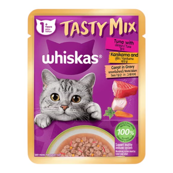 Pate Whiskas Cho Mèo Gói 70g - Tasty Mix
