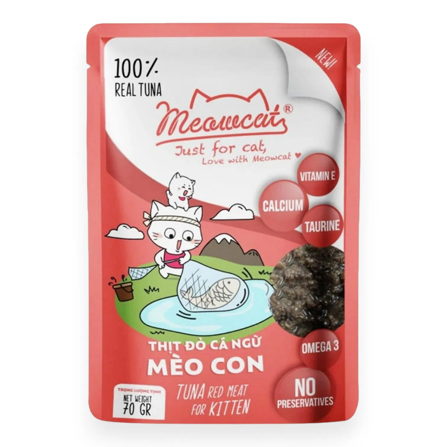 Pate Meowcat Cho Mèo Dạng Thạch Gói 70g