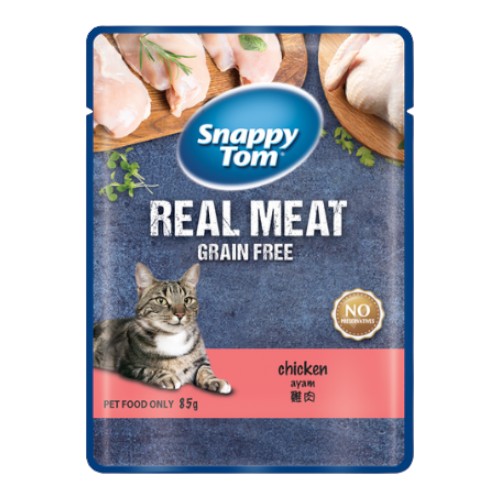 Pate Snappy Tom Cho Mèo Gói 85g - Real Fish