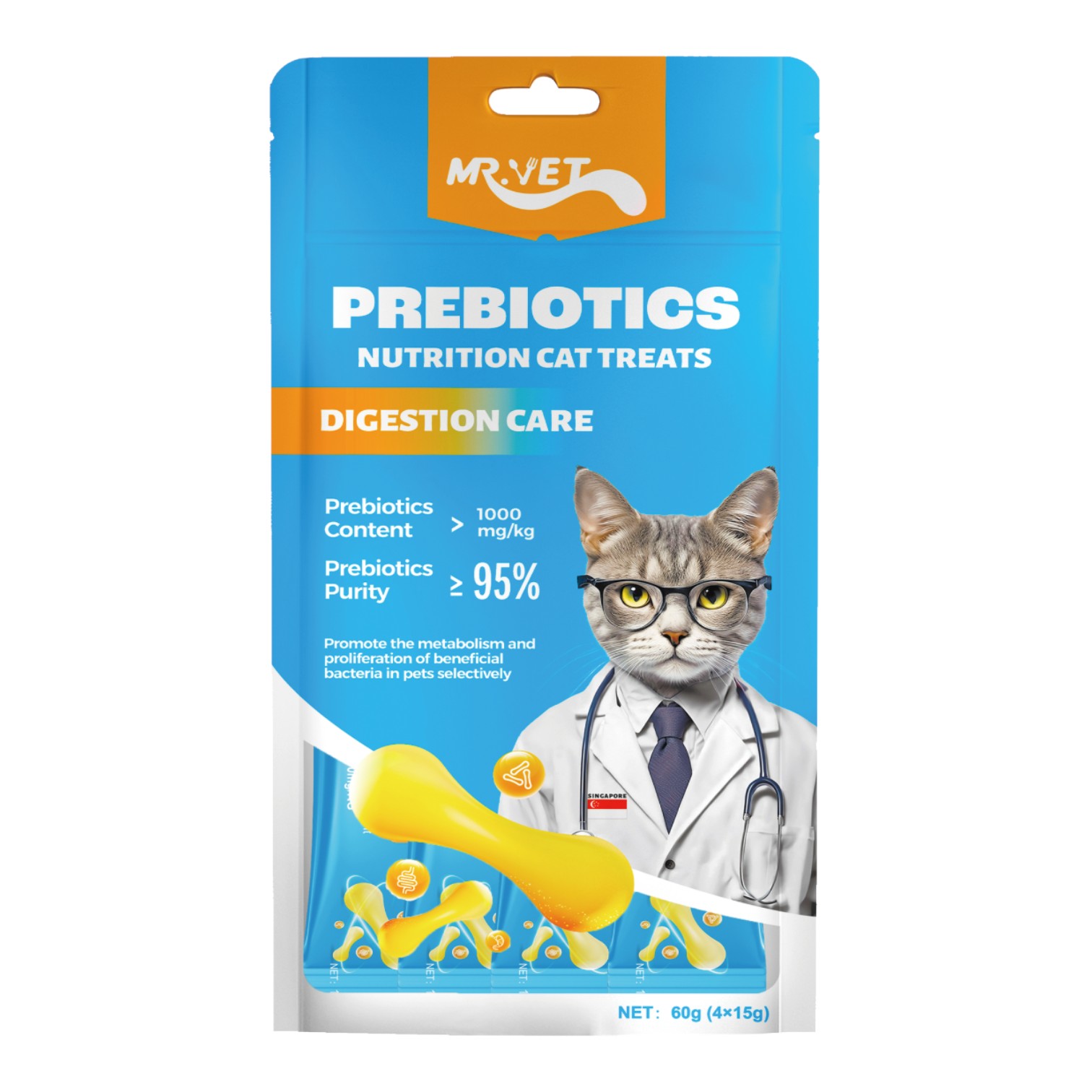 Súp thưởng Mr.Vet Cho Mèo Gói 60g
