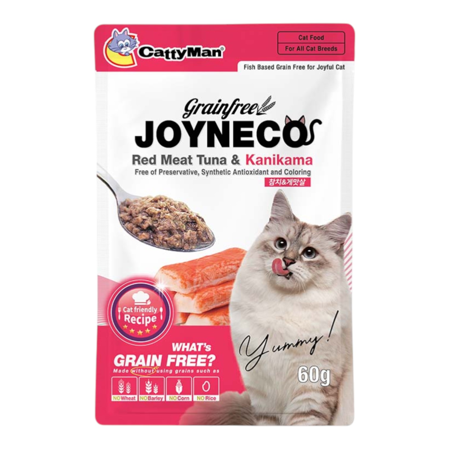 Pate Joyneco Cá Ngừ bổ sung Thanh Cua Gói 60g cho Mèo