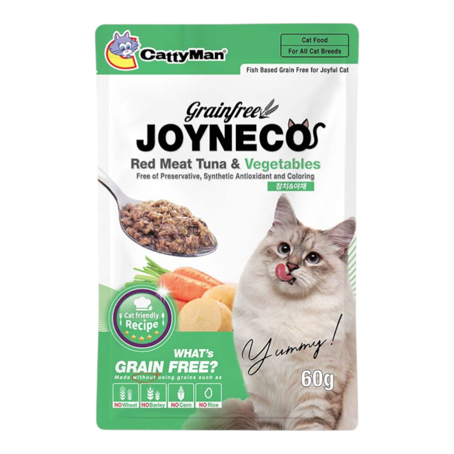 Pate Joyneco Cá Ngừ bổ sung Rau Củ Gói 60g cho Mèo