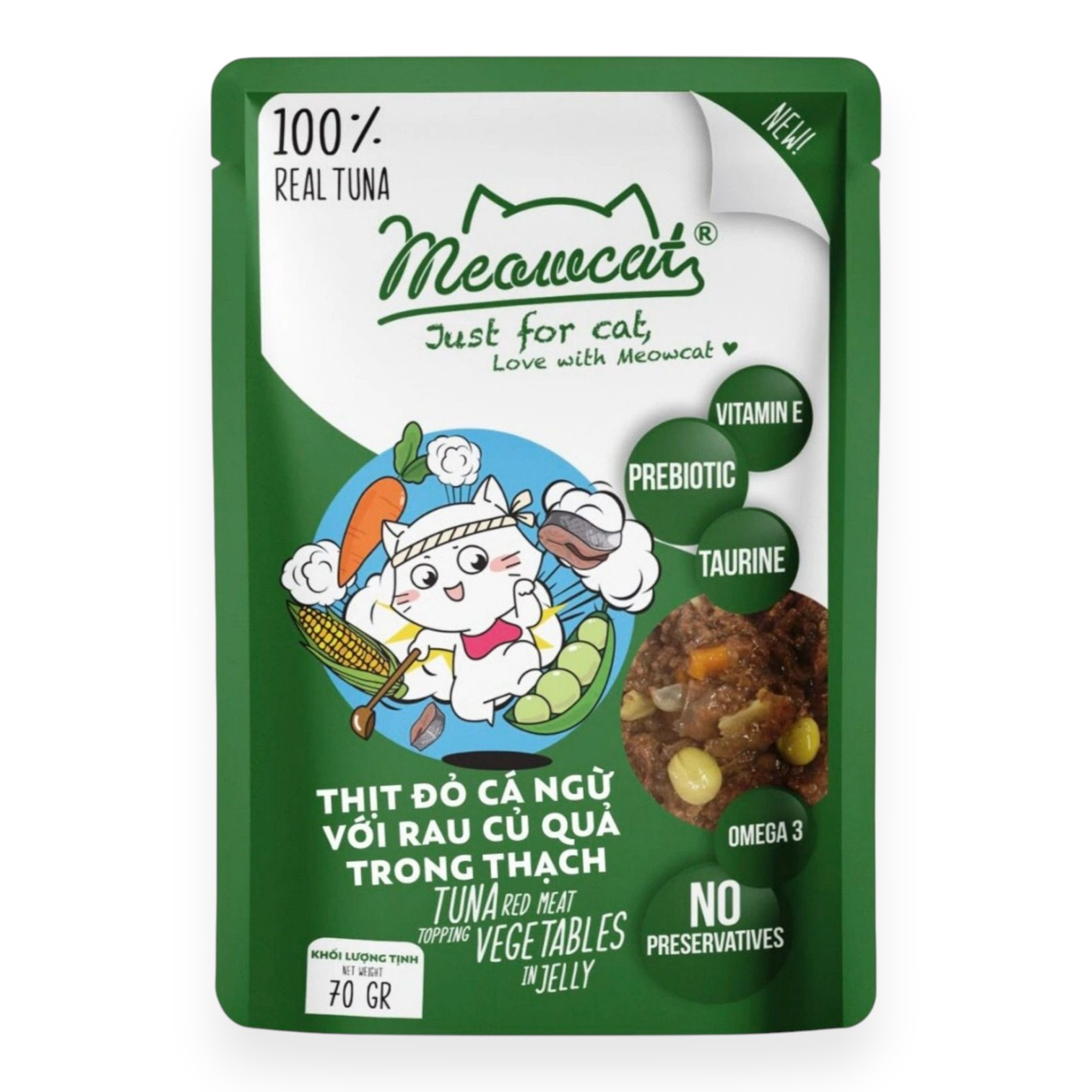 Pate Meowcat Cho Mèo Dạng Thạch Gói 70g