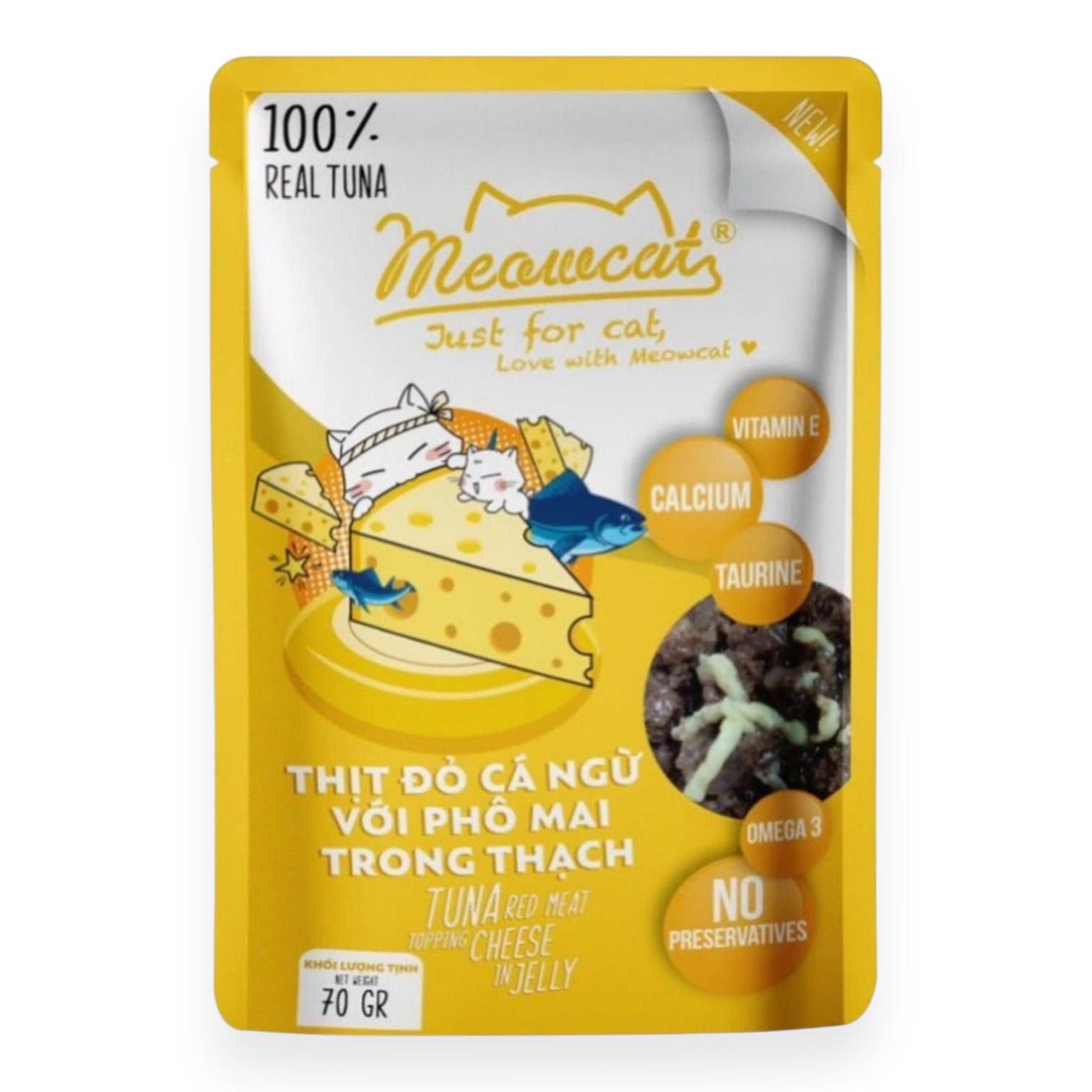 Pate Meowcat Cho Mèo Dạng Thạch Gói 70g