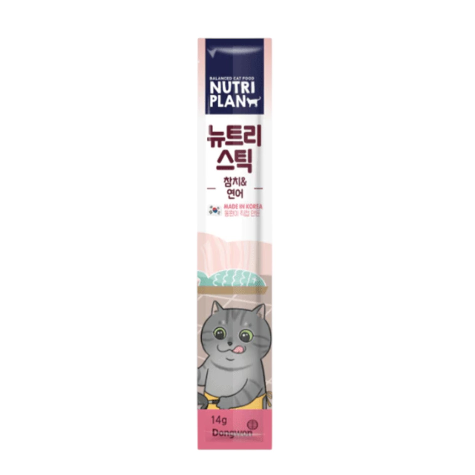 Súp Thưởng Nutri Plan Cho Mèo Vị Cá Ngừ & Cá Hồi Thanh 14g