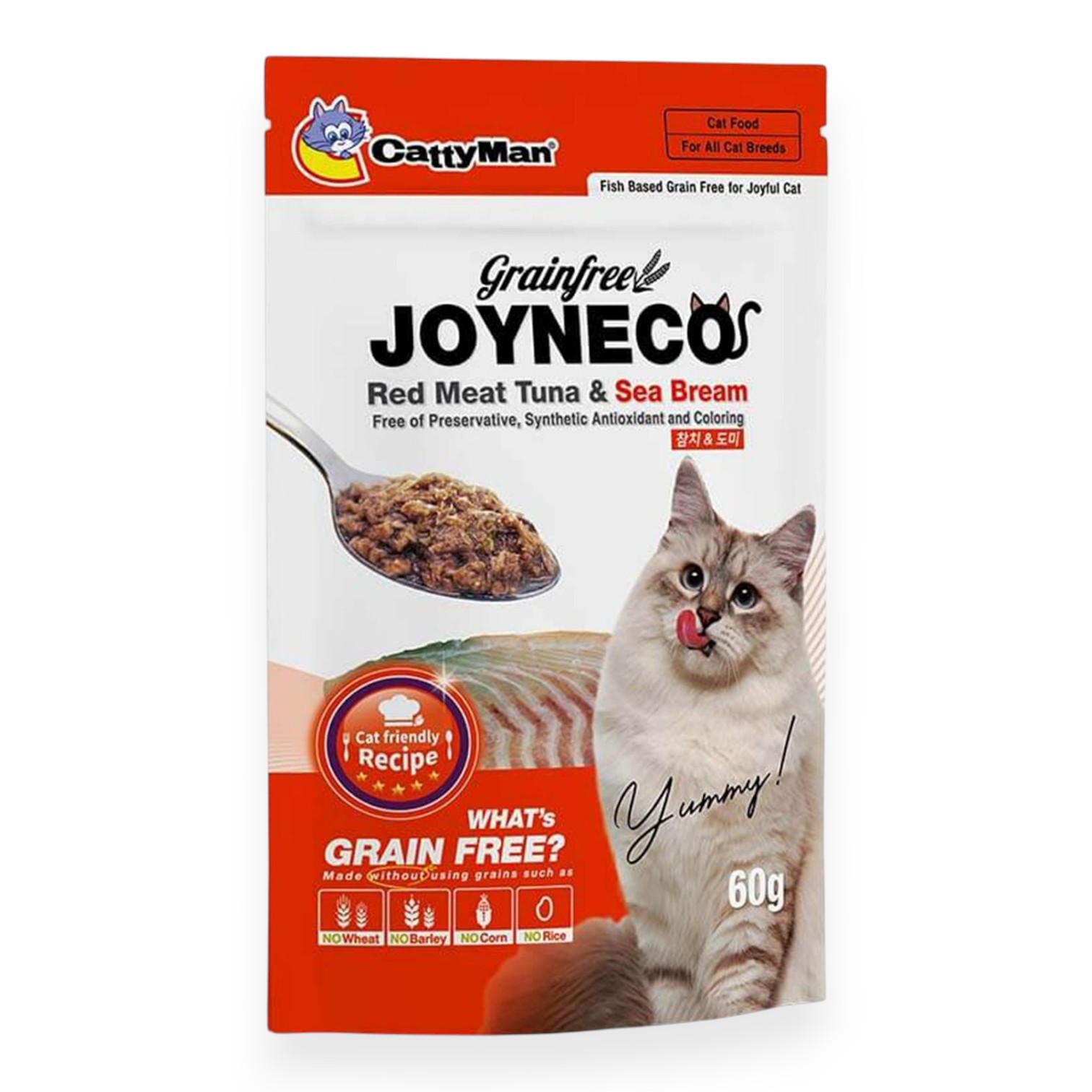 Pate Joyneco Cá Ngừ Bổ Sung Cá Tráp Gói 60g cho Mèo