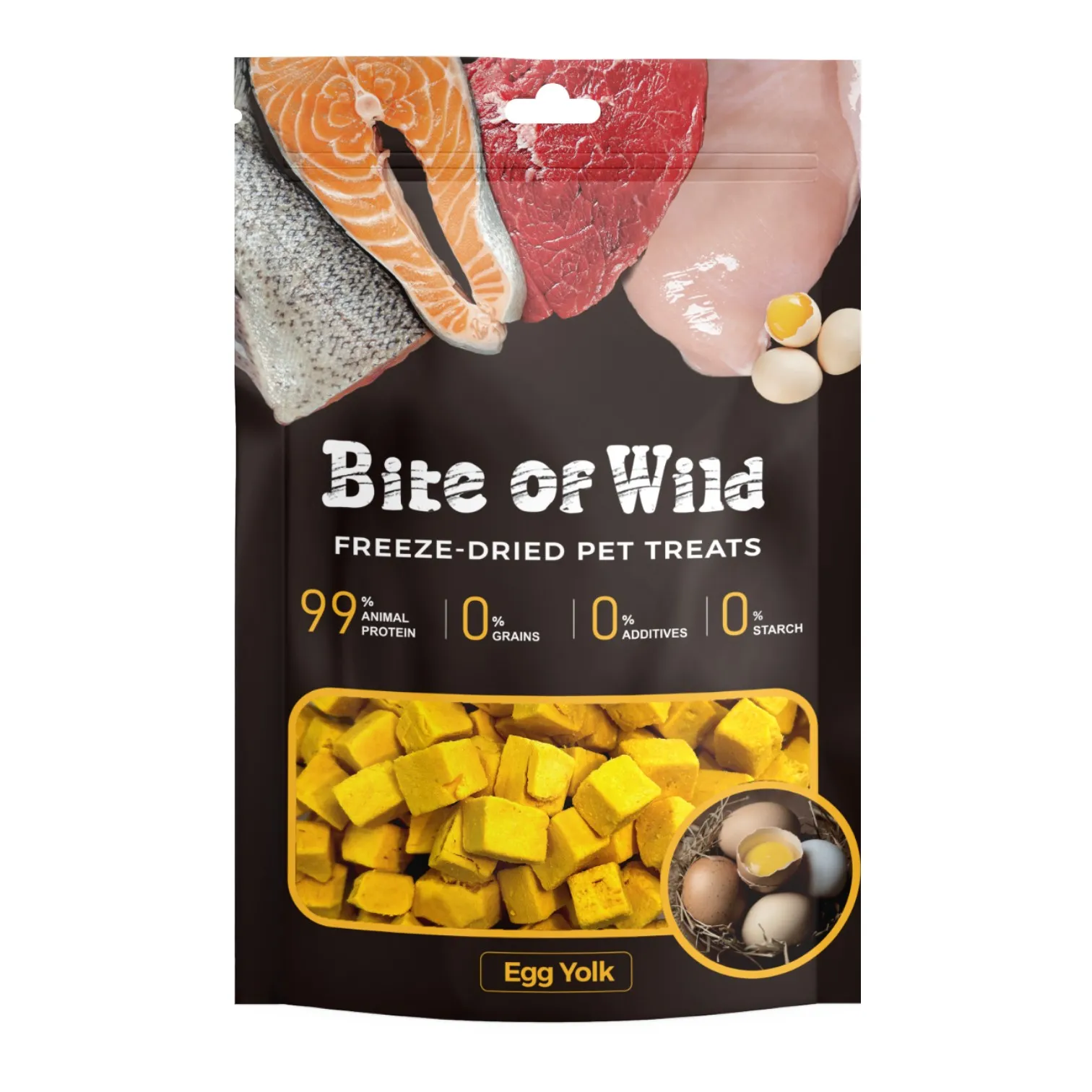 Bánh Thưởng Bite Of Wild Cho Mèo Vị Lòng Đỏ Trứng Gà Gói 40g