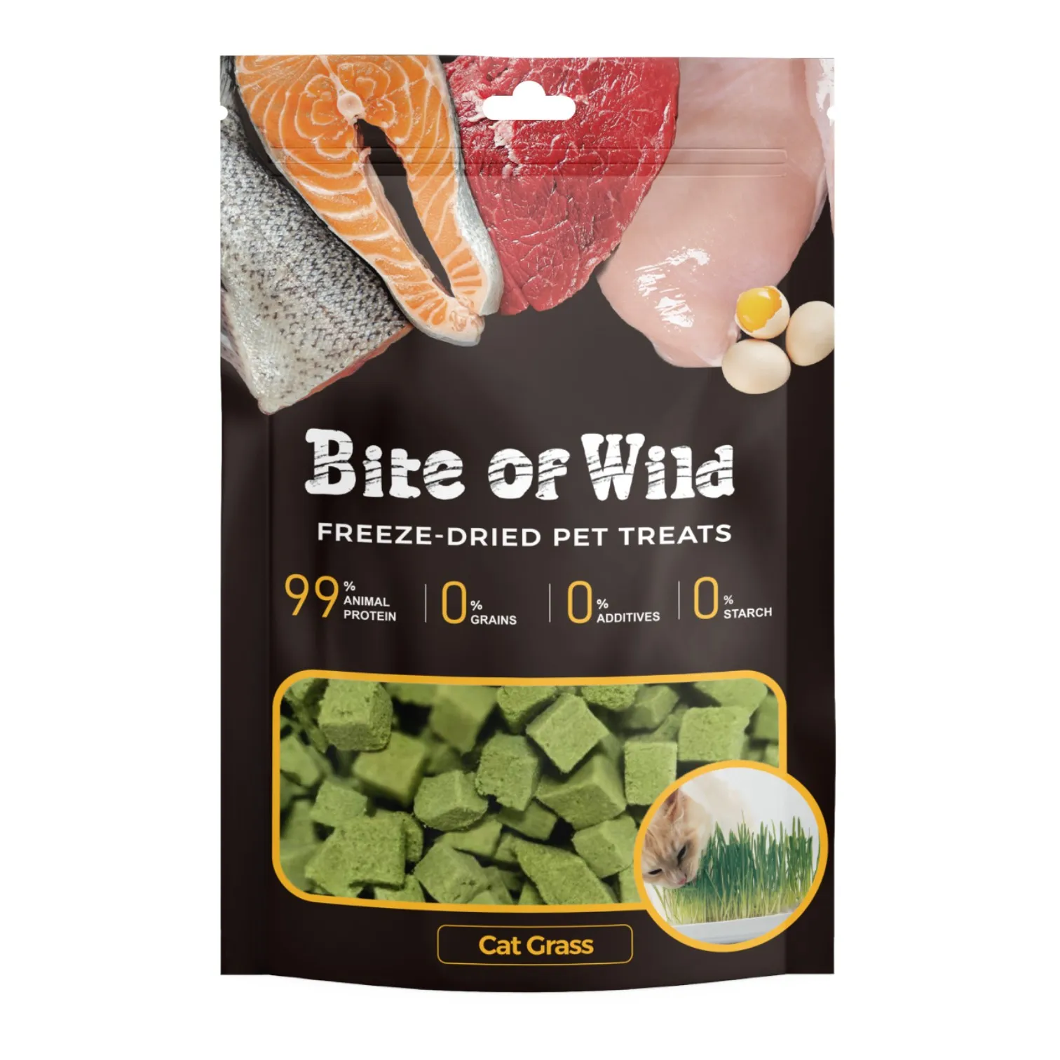 Treats Bite of Wild Snack Sấy 40G - Thịt Gà Cỏ Mèo Gói 40g cho Mèo