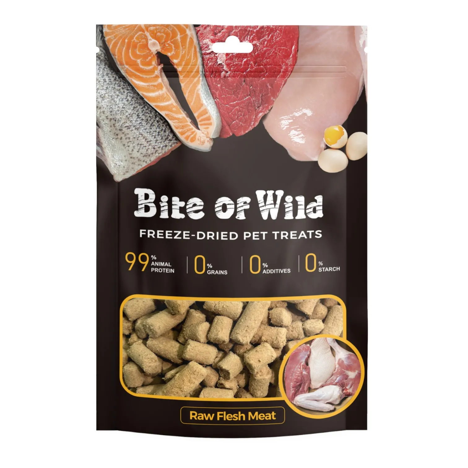 Bánh Thưởng Bite Of Wild Cho Mèo Vị Thịt Tươi Tổng Hợp Gói 40g