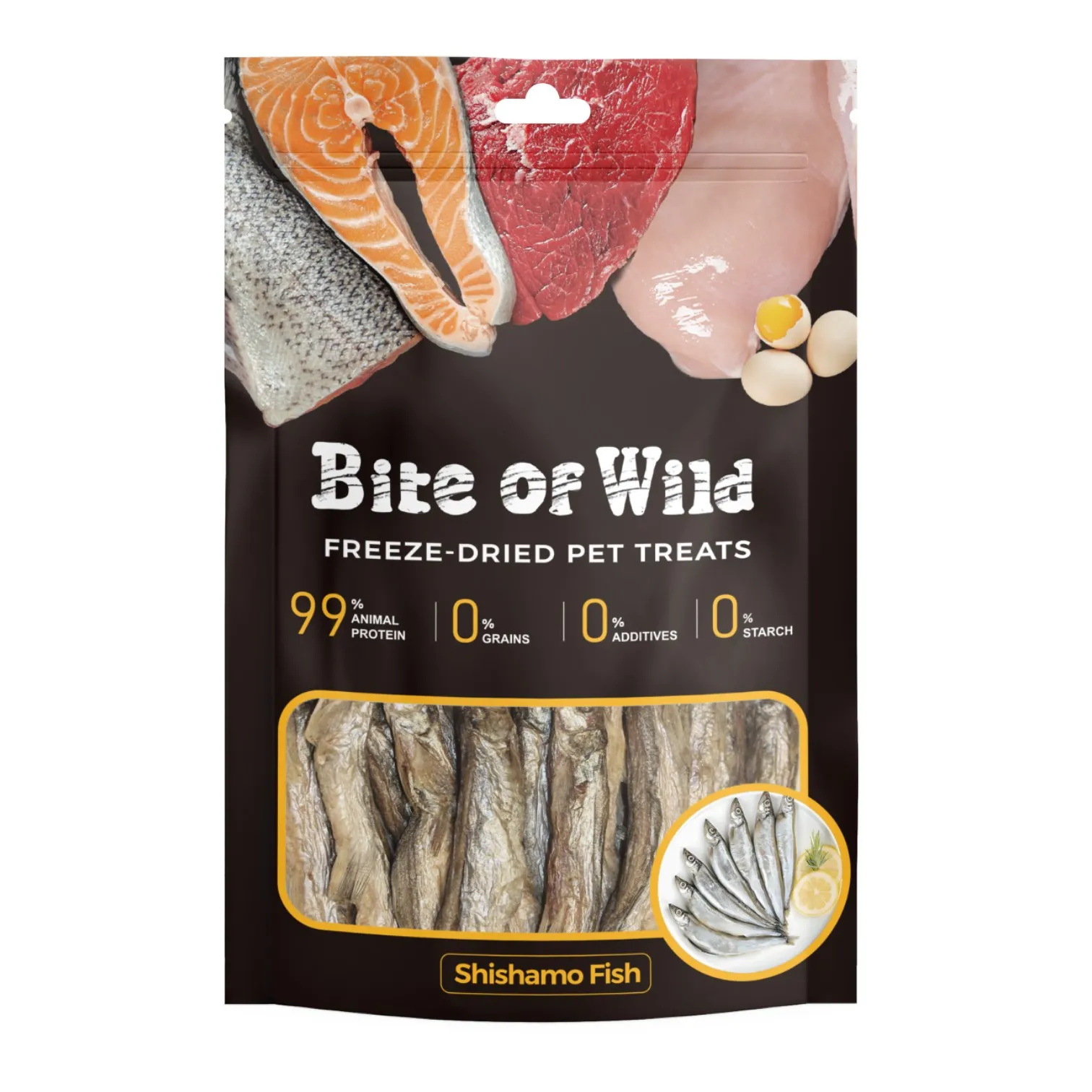Bánh Thưởng Bite Of Wild Cho Mèo Vị Cá Trứng Gói 40g