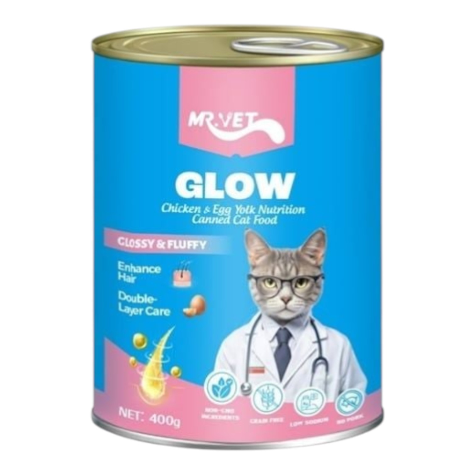 Pate Mr.Vet Cho Mèo Lon 400g