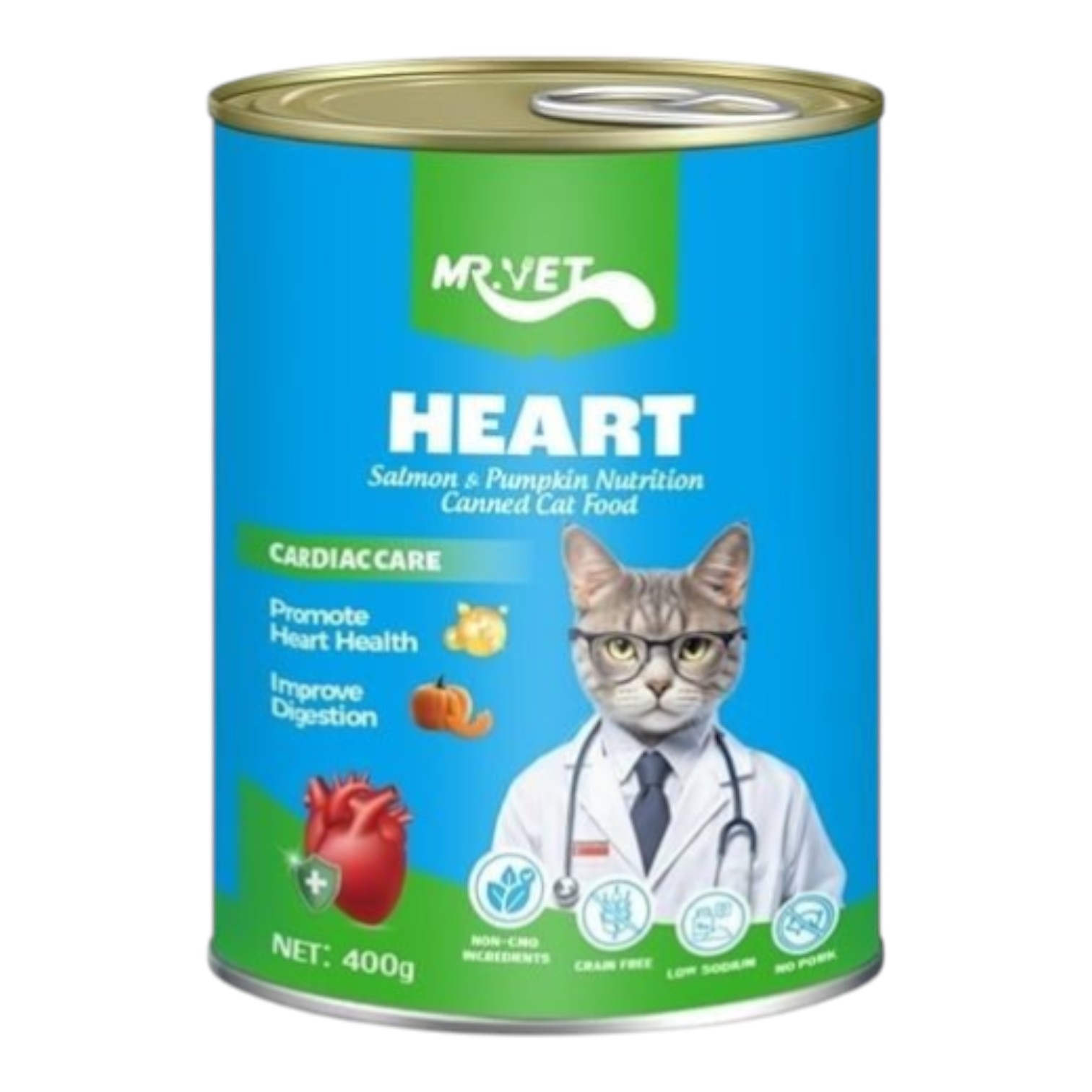 Pate Mr.Vet Cho Mèo Lon 400g