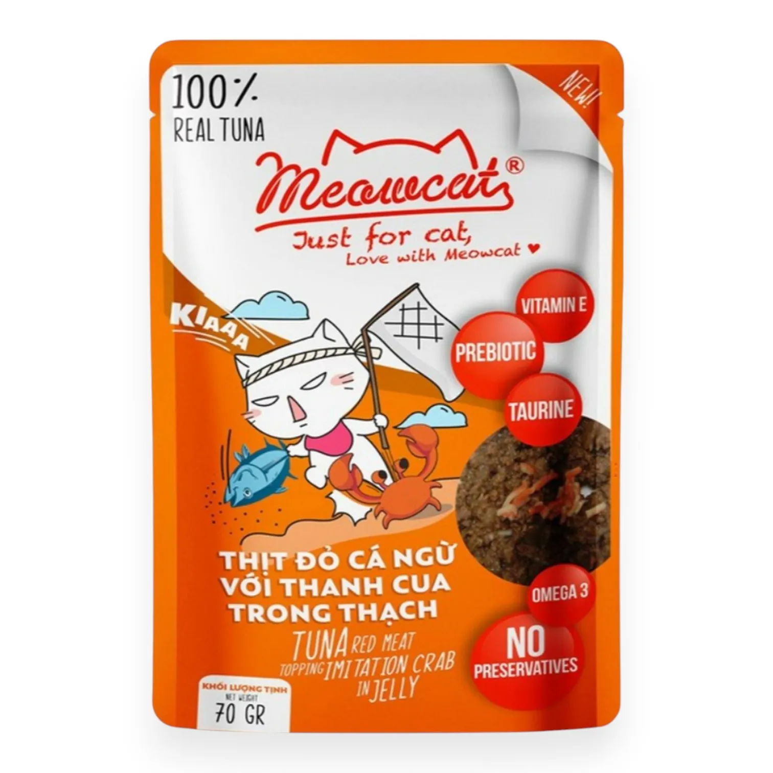 Pate Meowcat Cho Mèo Dạng Thạch Gói 70g