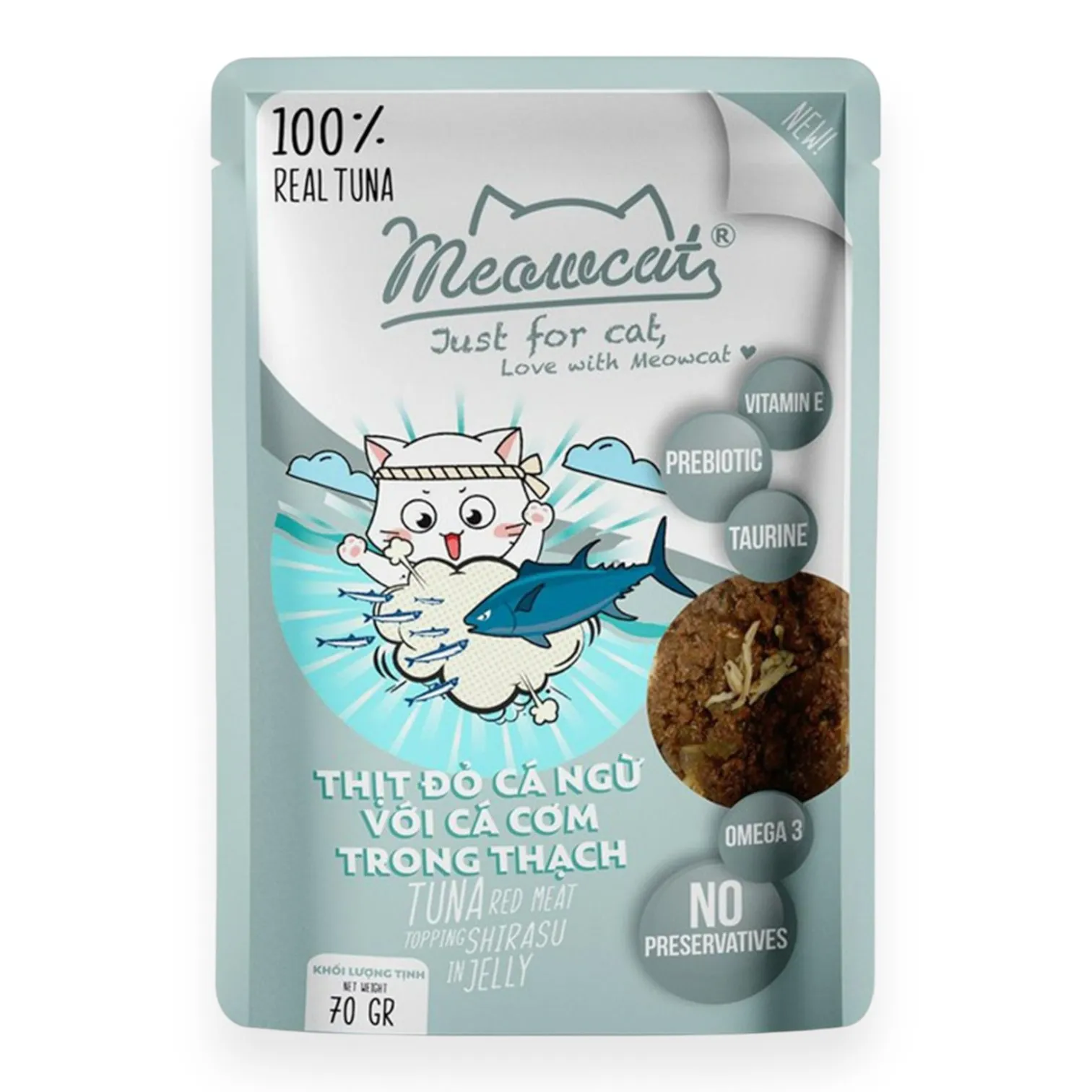Pate Meowcat Cho Mèo Dạng Thạch Gói 70g