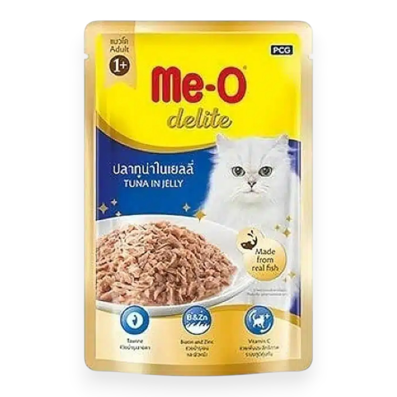 Pate Me-O Delite Vị Cá Ngừ Dạng Thạch Gói 70g cho Mèo - Tuna In Jelly
