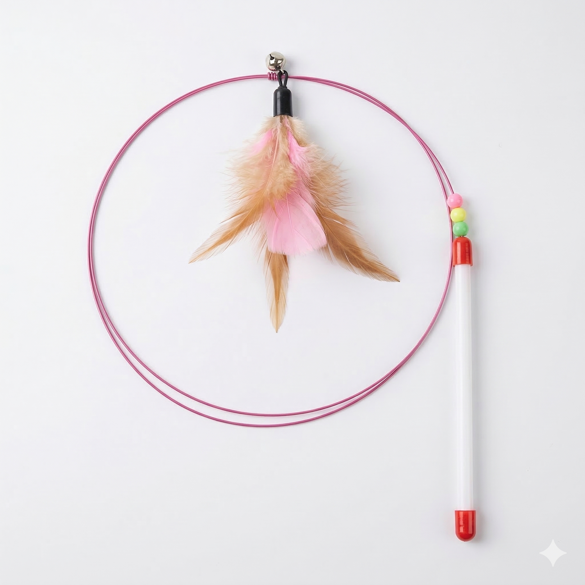 Đồ Chơi DC Cho Mèo Cần Câu Mèo Dây Thép Lông Vũ