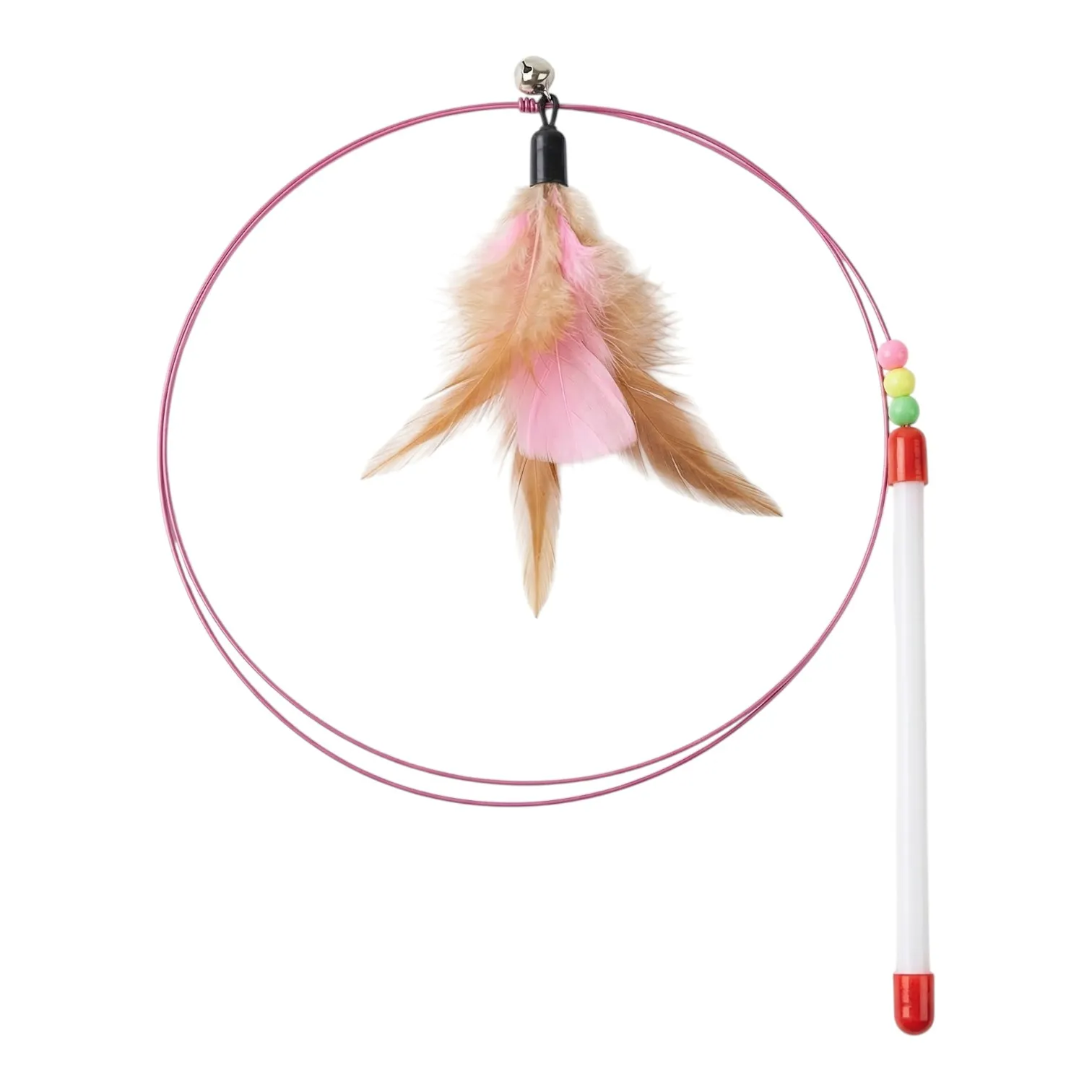 Đồ Chơi DC Cho Mèo Cần Câu Mèo Dây Thép Lông Vũ