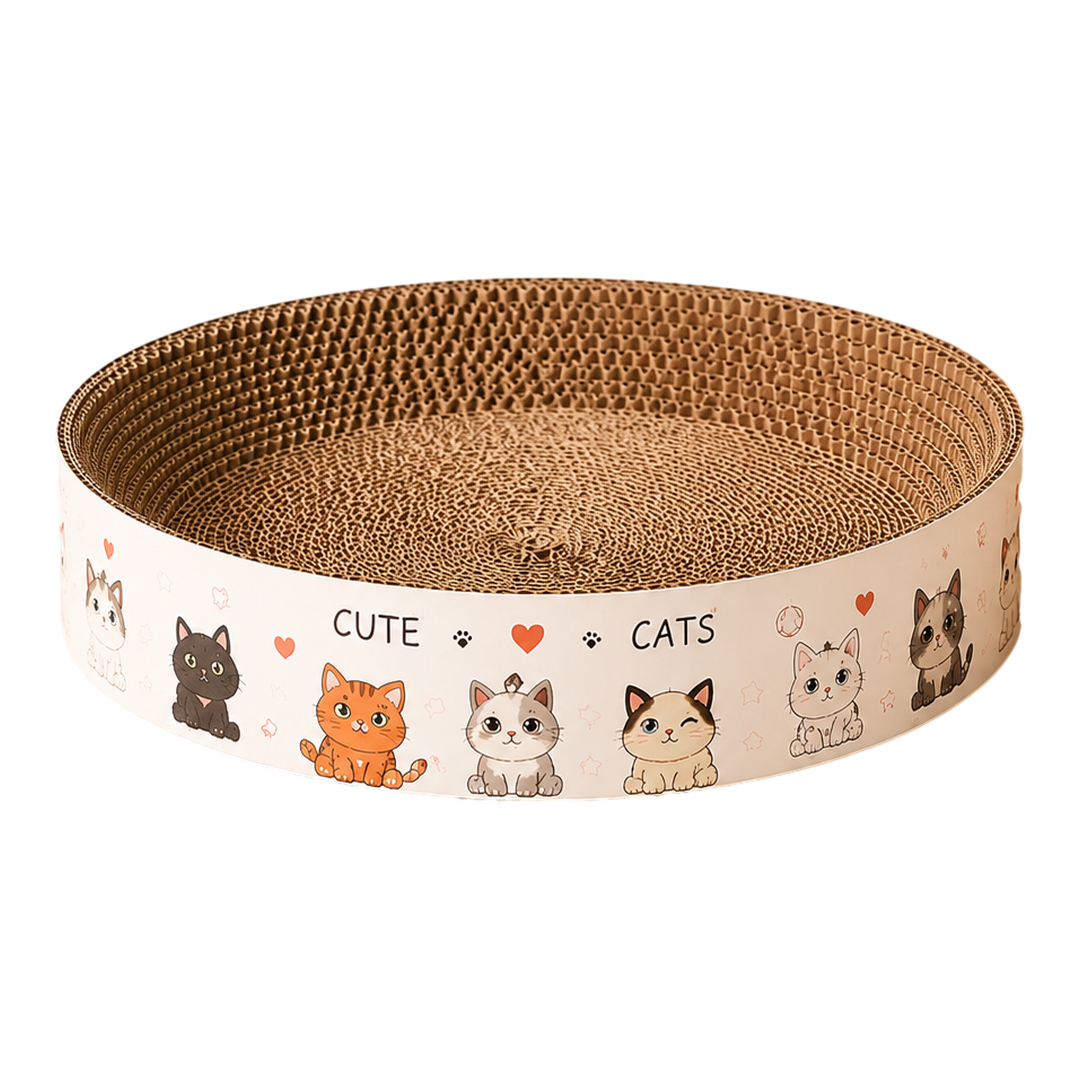Bàn Cào DC Cho Mèo Ổ Tròn Size Nhỏ 41 x 9.5 cm