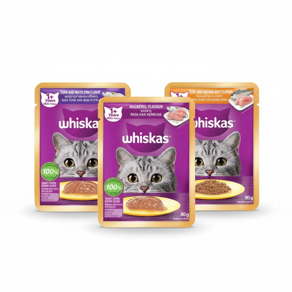 Pate Whiskas Mèo Con - Vị Cá Thu Gói 80g cho Mèo - Kitten Mackerel
