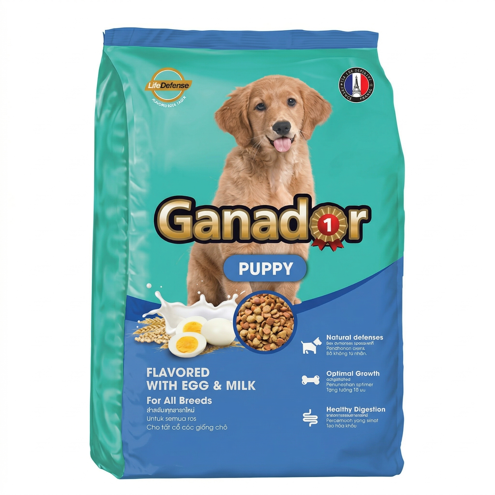 Hạt Ganador Cho Cún Con Vị Trứng & Sữa 10kg