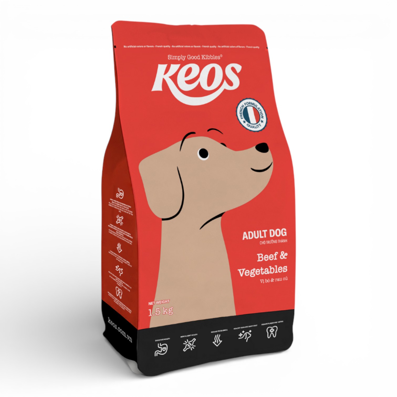 Hạt Keos Cho Cún Trưởng Thành Bịch 1.5kg