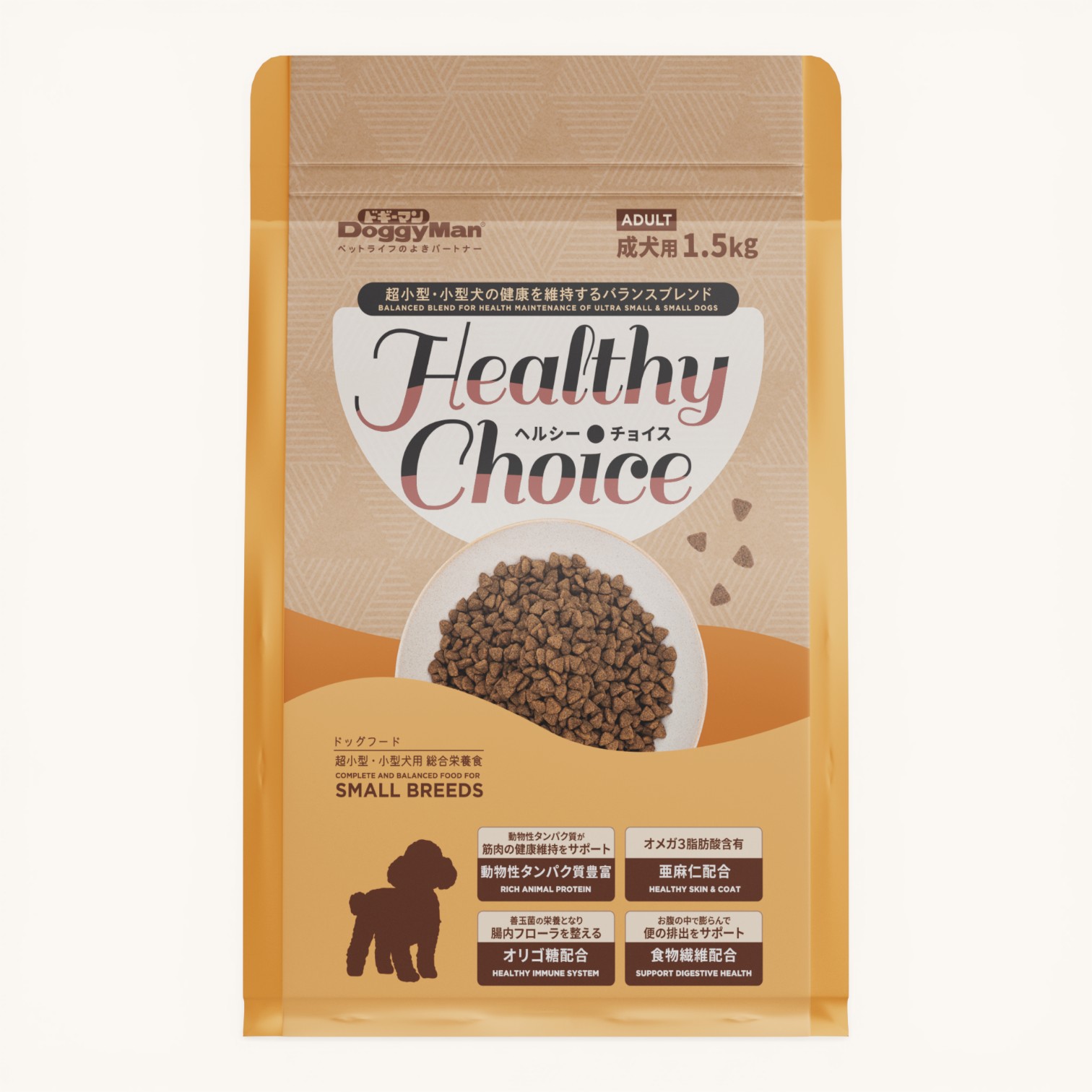 Hạt Healthy Choice Cho Cún Trưởng Thành (Giống Nhỏ) Bịch 1.5Kg