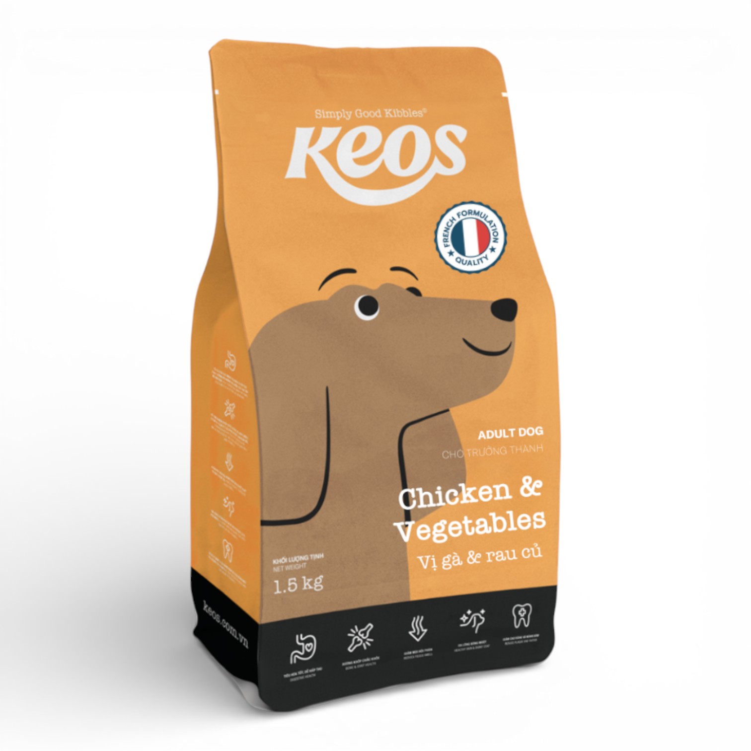 Hạt Keos Cho Cún Trưởng Thành Bịch 1.5kg