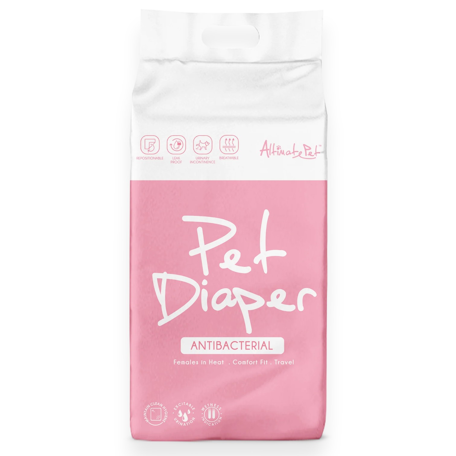 Tã Quần Altimate Pet Cho Cún Cái (Hồng) 18 Tờ Size 320x450 mm