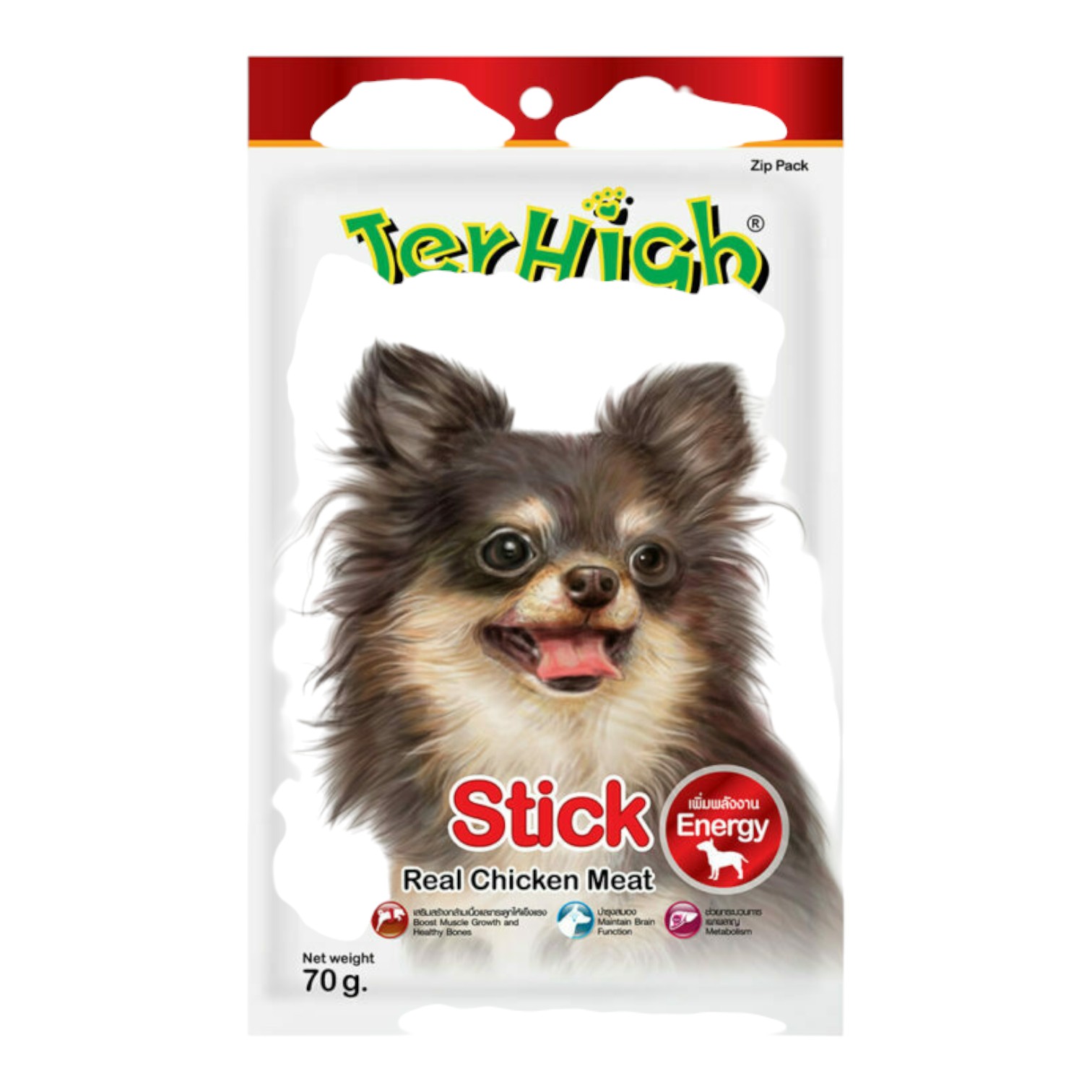 Bánh Thưởng JerHigh Cho Cún Vị Gà Que Gói 70g - Stick