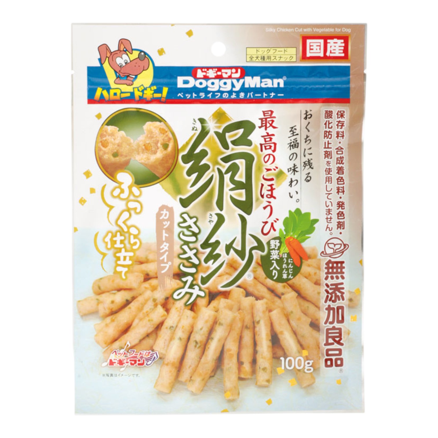 Bánh Thưởng DoggyMan Cho Cún Que Gà Nướng Mềm SAYA Bổ Sung Rau Củ Gói 100g