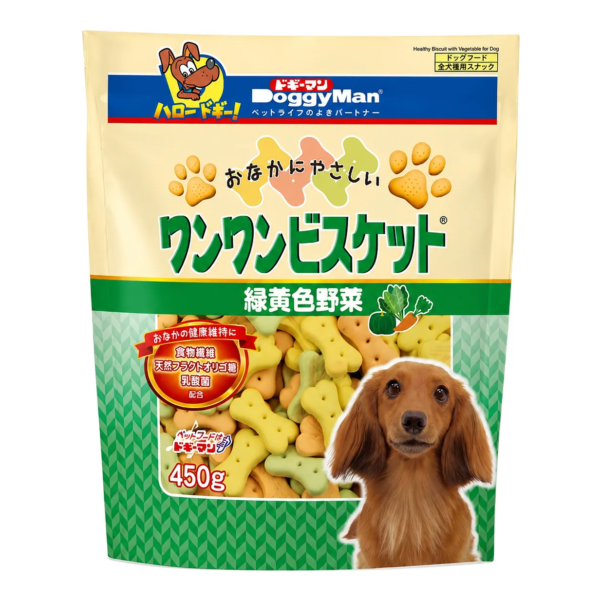 Bánh Thưởng DoggyMan Cho Cún Vị Bánh Quy Rau Củ Gói 450g