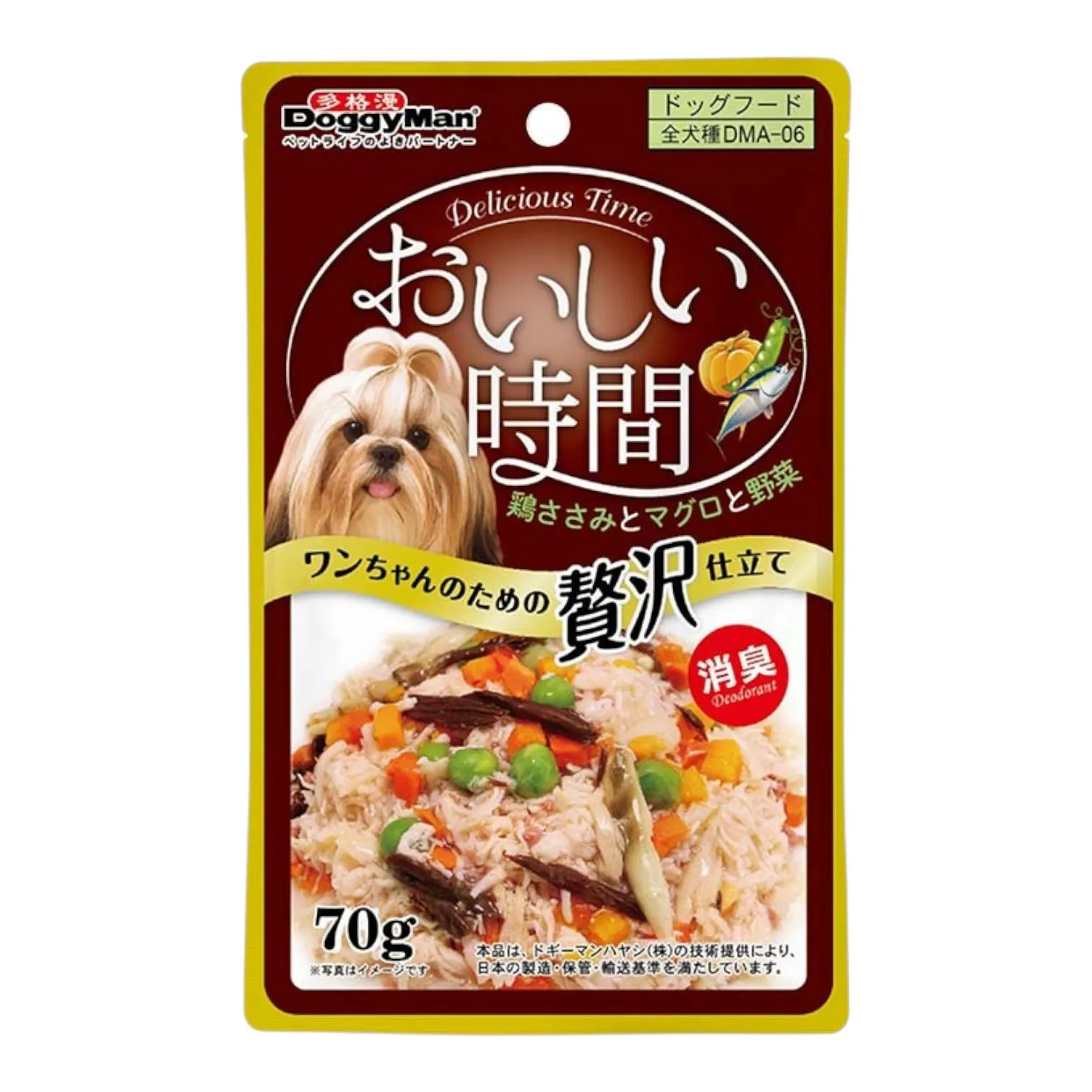 Pate DoggyMan Cho Cún Vị Thịt Gà Đóng Gói Bổ Sung Thịt Heo & Cà Rốt Gói 70g