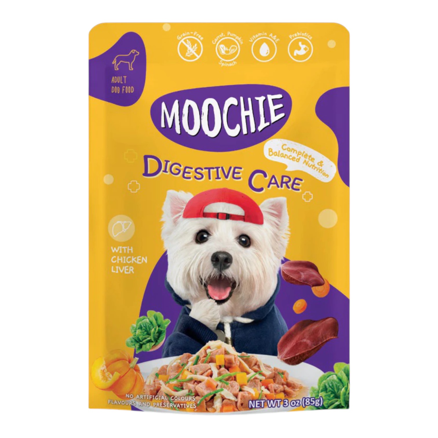 Pate Moochie Cho Cún Vị Gà & Gan Gói 85g